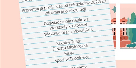 13 kwietnia 2022 -Dzień Otwarty Topolówki. Zapraszamy!