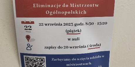 Powiększ grafikę: Plakat promujący zawody