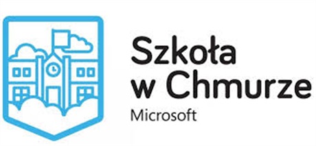 Powiększ grafikę: Grafika przedstawia kontury budynku typowej szkoły. Obok znajduje się napis: "Szkoła w Chmurze Microsoft".