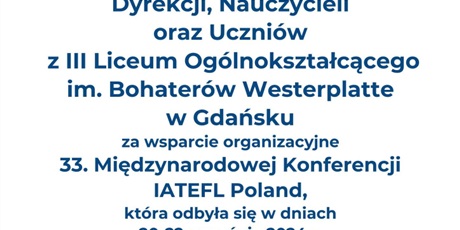 Uczniowie i nauczyciele Topolówki na konferencji IATEFL