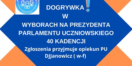 Dogrywka w wyborach na Prezydenta Parlamentu Uczniowskiego 40 kadencji